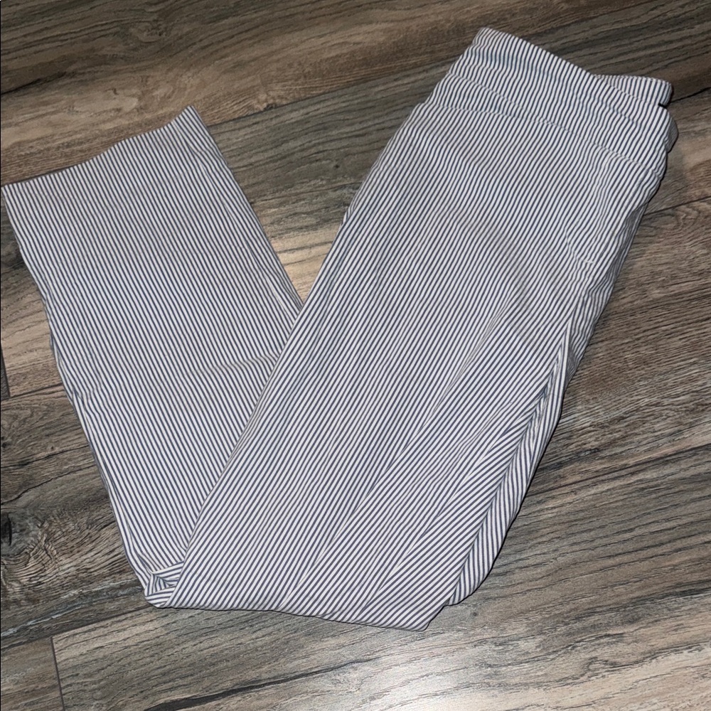 Hilary Radley Black and White Striped Women Jeans